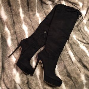 BeBe platform knee high boots
